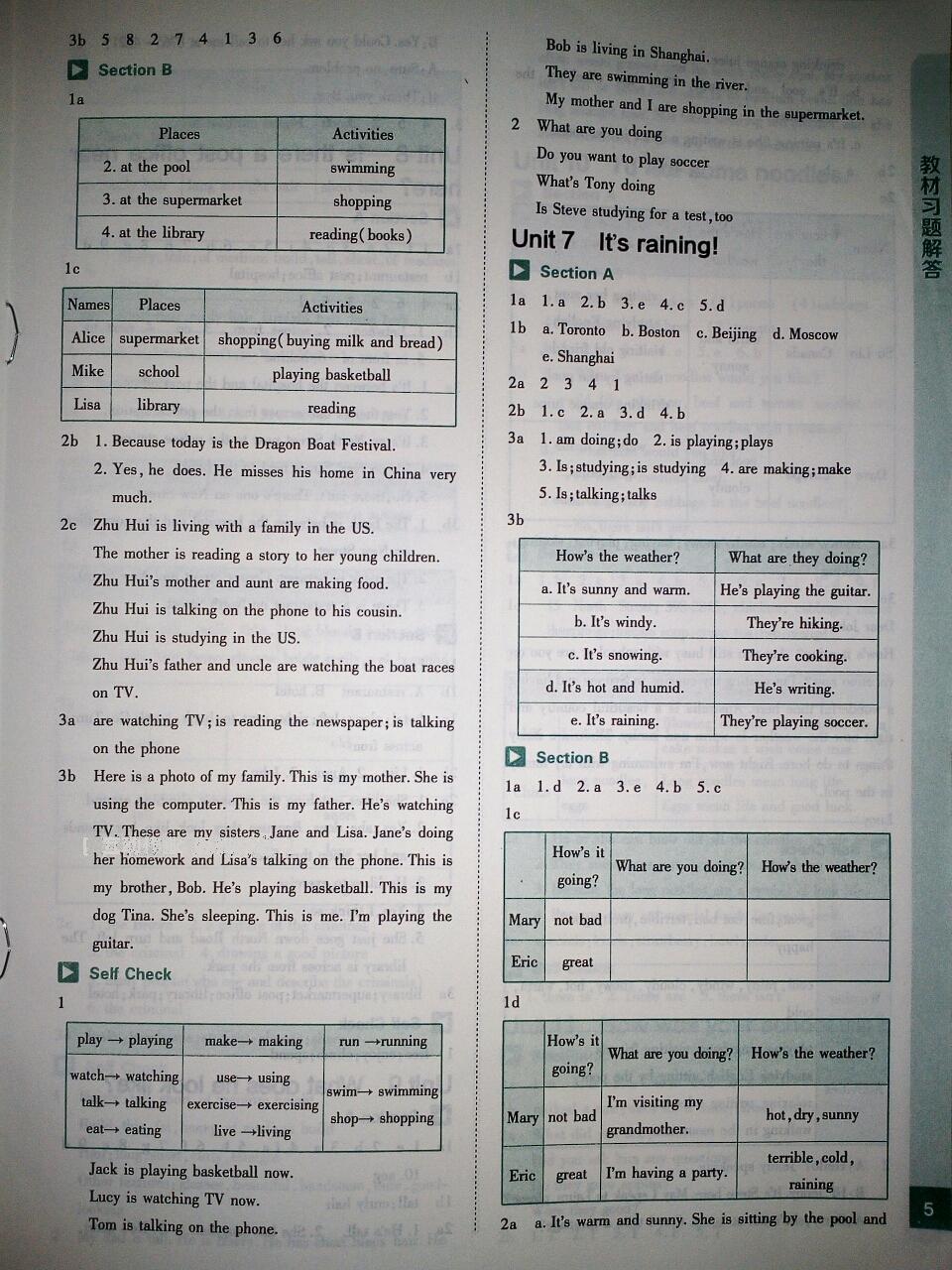 課本人教版七年級英語下冊 第5頁