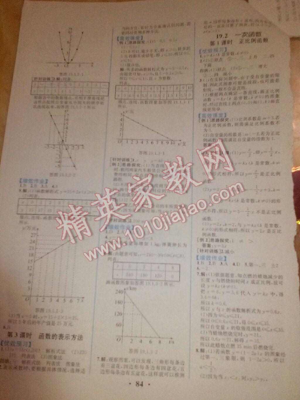 2016年人教金学典同步解析与测评八年级数学下册人教版云南专版 第10页