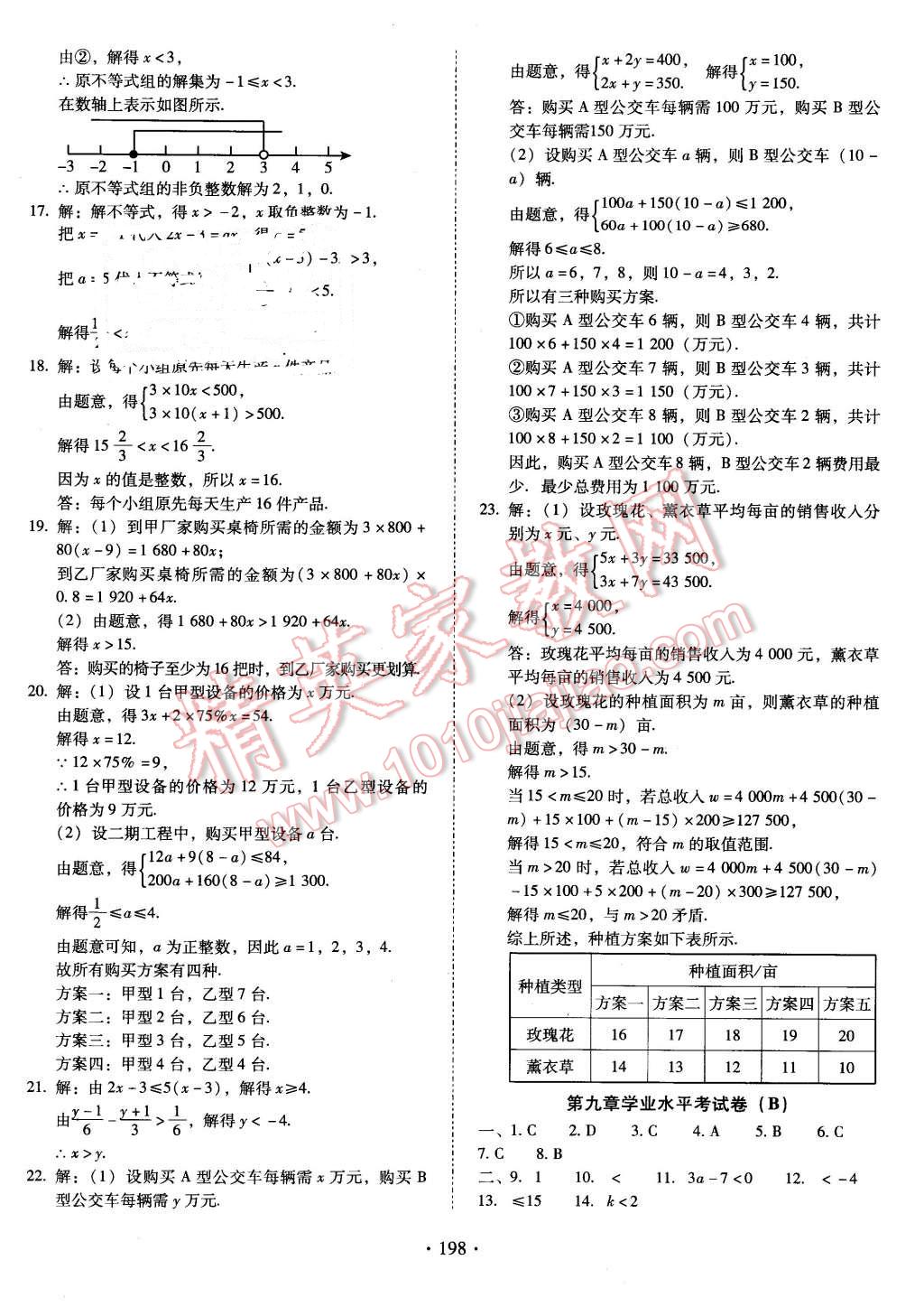 2016年云南省標(biāo)準(zhǔn)教輔七年級數(shù)學(xué)下冊人教版 第26頁