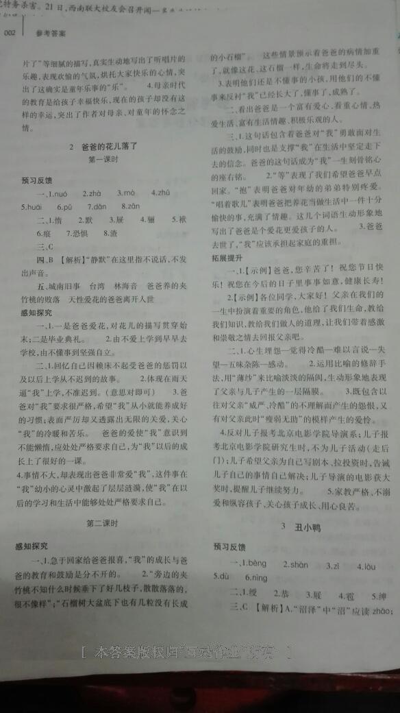 2015年基礎訓練七年級語文下冊人教版僅限河南省使用大象出版社 第113頁