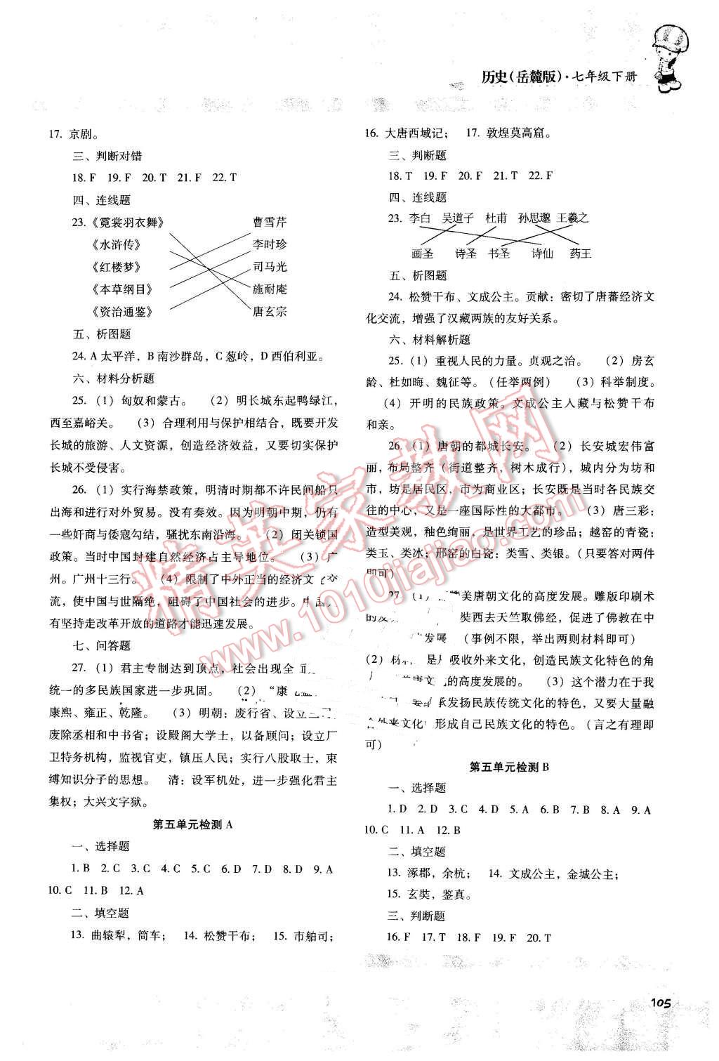 2016年課程基礎訓練七年級歷史下冊 第11頁