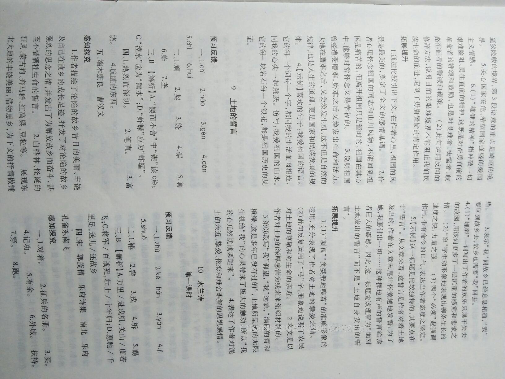 2015年基礎(chǔ)訓(xùn)練七年級語文下冊人教版僅限河南省使用大象出版社 第46頁