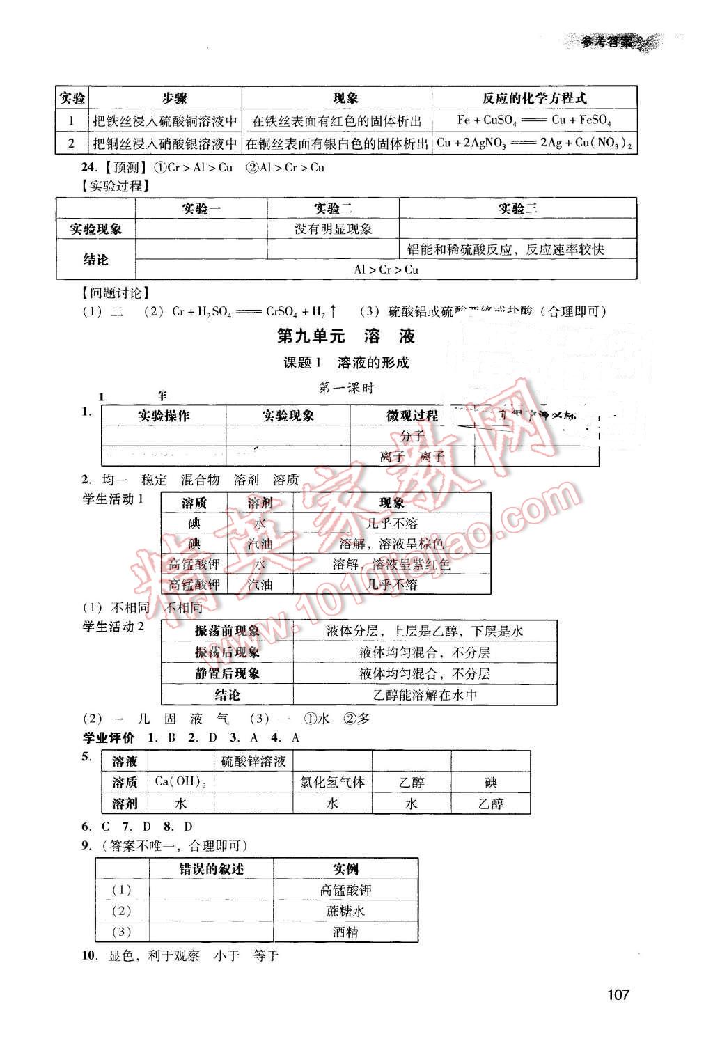 2016年陽光學(xué)業(yè)評(píng)價(jià)九年級(jí)化學(xué)下冊(cè)人教版 第4頁