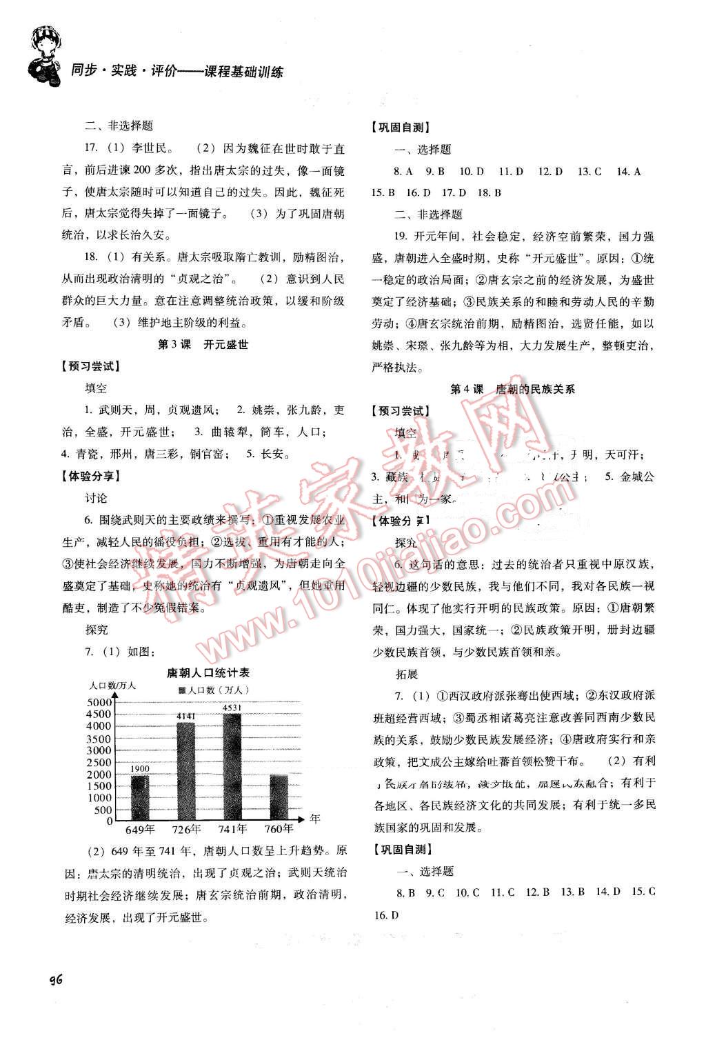 2016年課程基礎(chǔ)訓(xùn)練七年級(jí)歷史下冊(cè) 第2頁(yè)