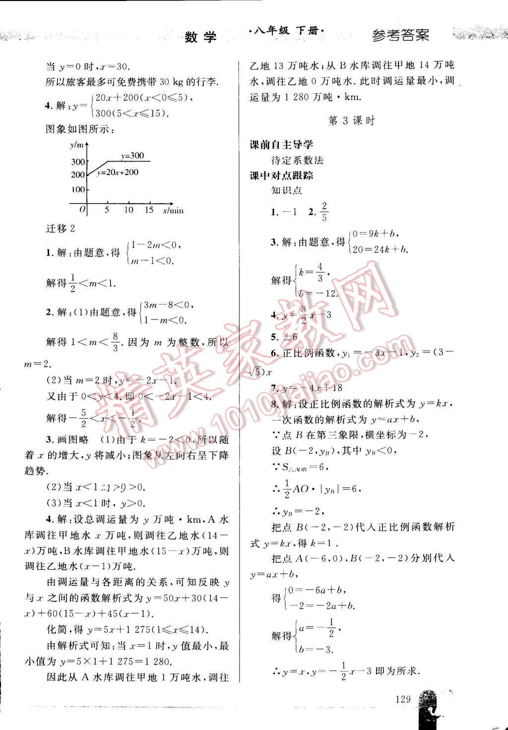 2016年同步轻松练习八年级数学下册人教版 第22页