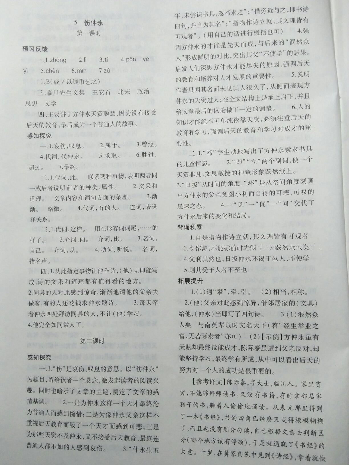 2015年基礎(chǔ)訓(xùn)練七年級(jí)語(yǔ)文下冊(cè)人教版僅限河南省使用大象出版社 第43頁(yè)