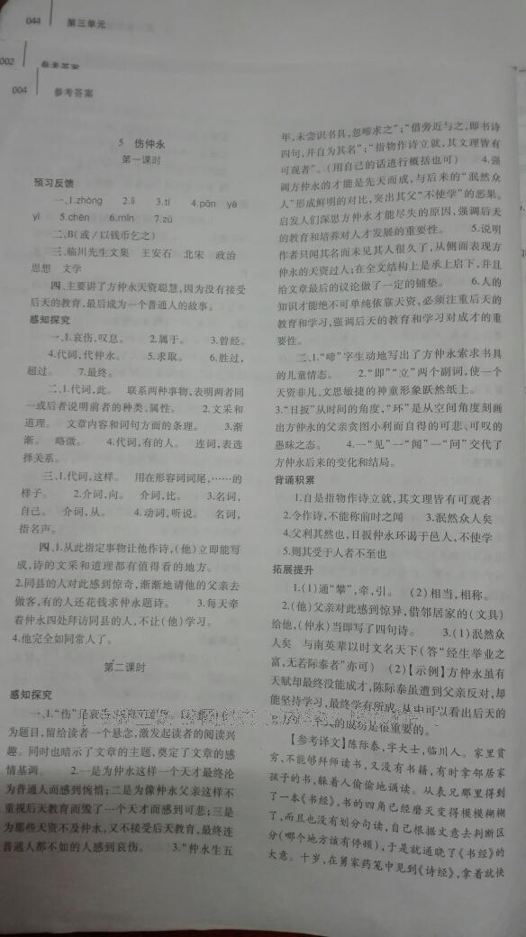 2015年基礎訓練七年級語文下冊人教版僅限河南省使用大象出版社 第115頁