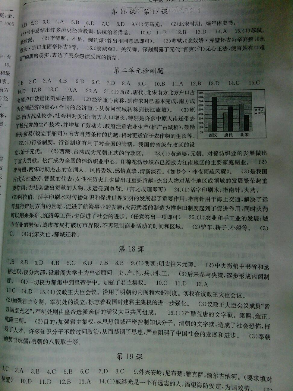 2016年黄冈100分闯关七年级历史下册北师大版 第13页