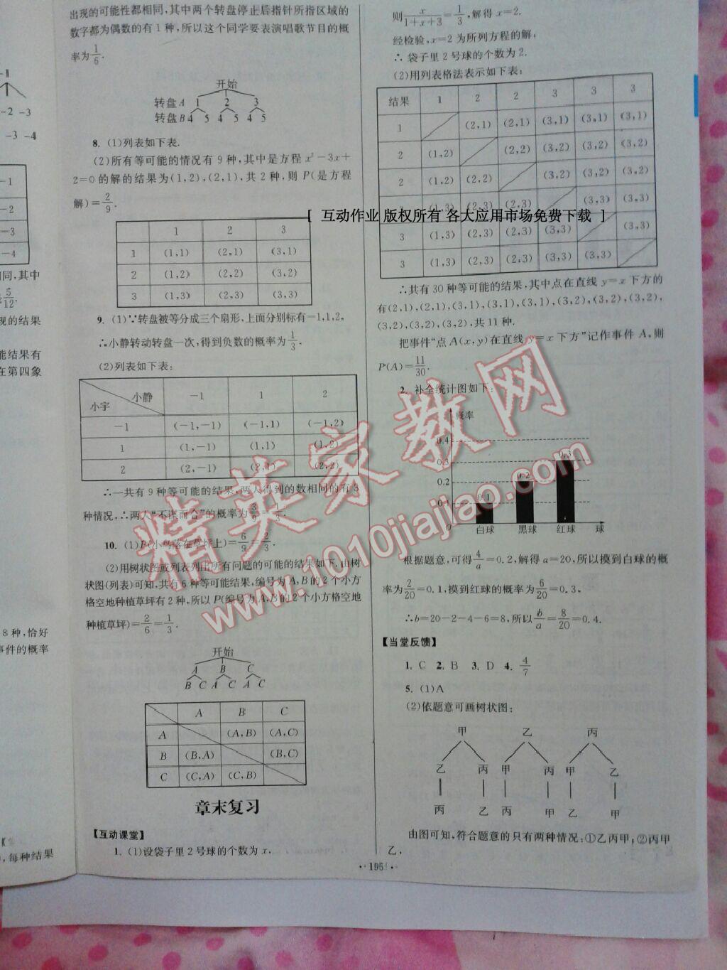 2014年南通小題課時作業(yè)本九年級數(shù)學上冊江蘇版 第36頁