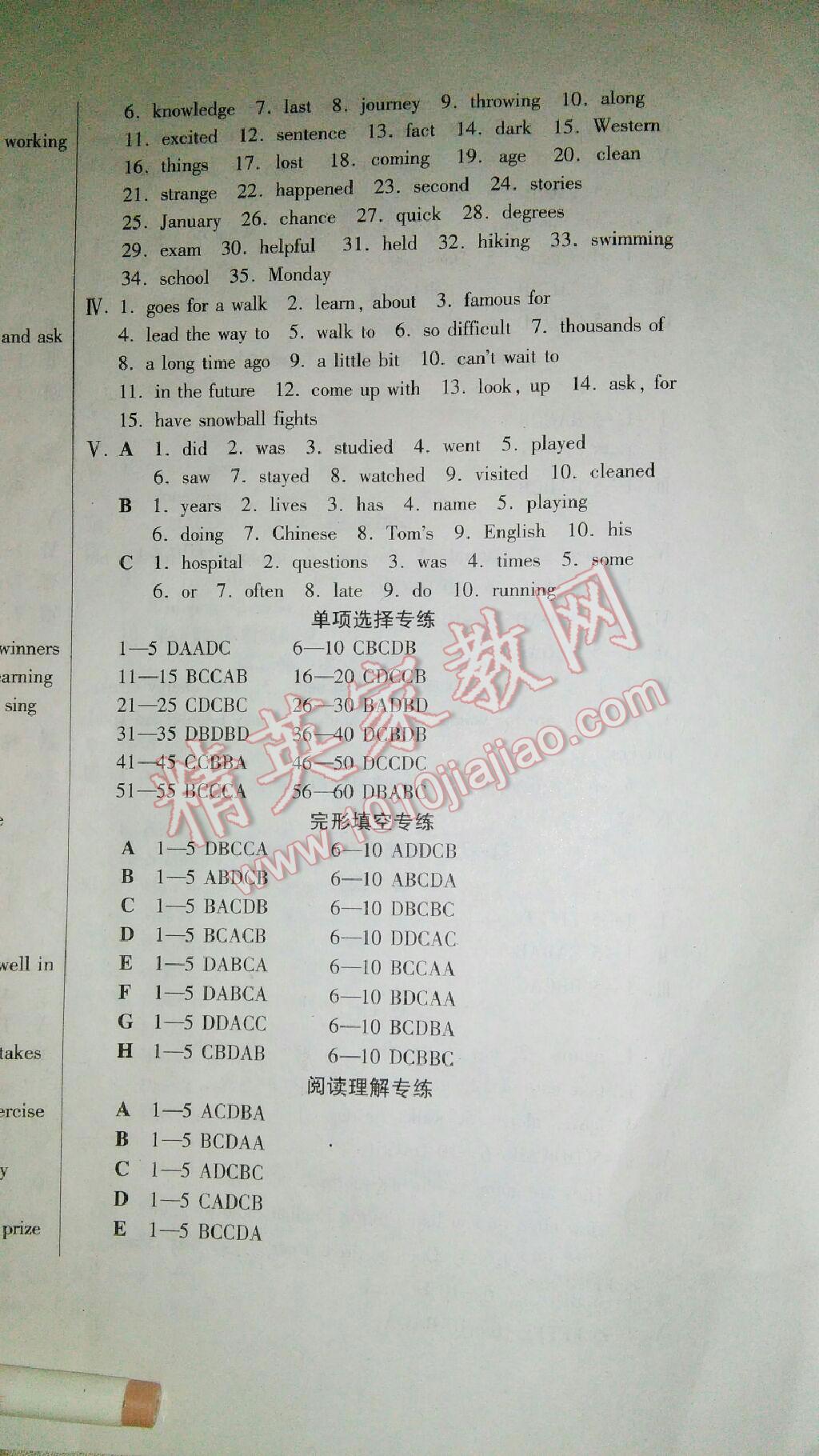 2014年單元檢測卷七年級英語下冊 第12頁