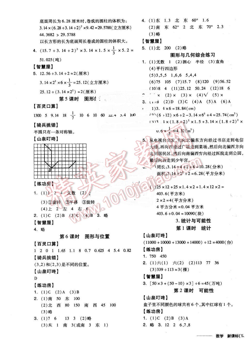 2016年全品學(xué)練考六年級(jí)數(shù)學(xué)下冊(cè)蘇教版 第9頁