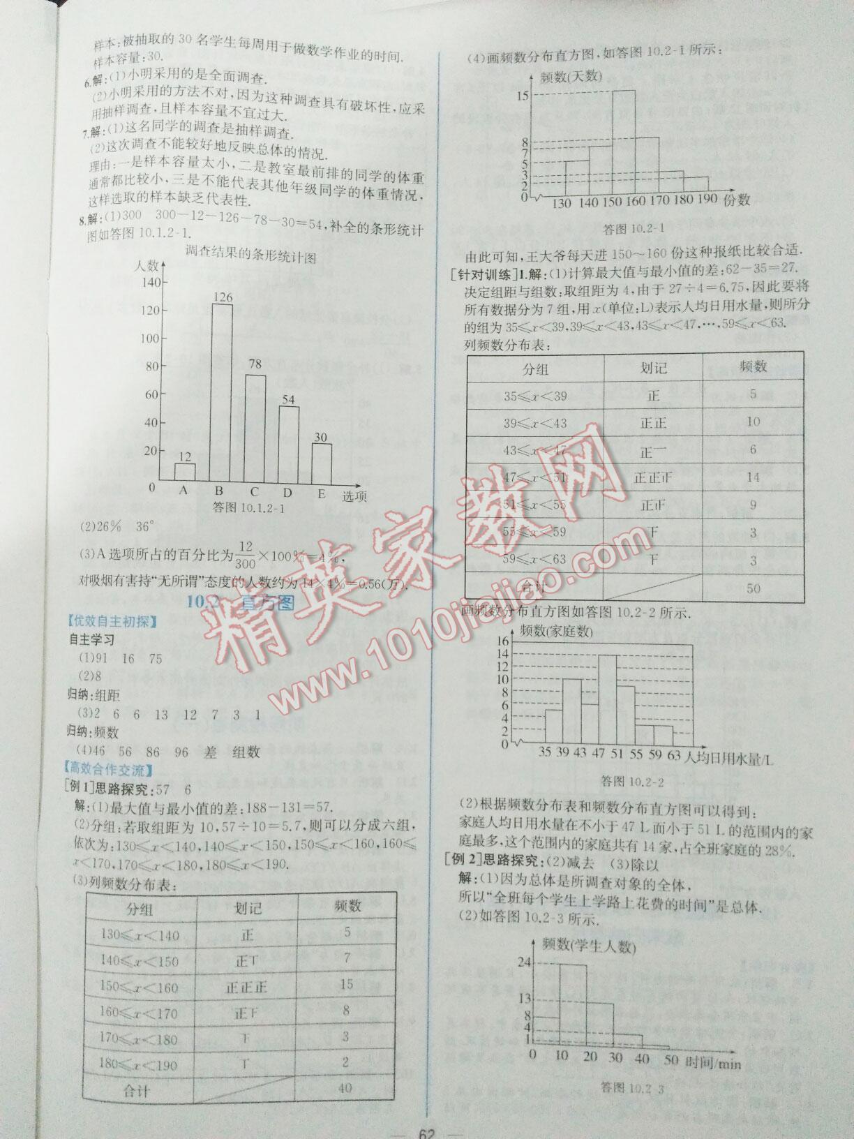 2016年同步导学案课时练七年级数学下册人教版 第70页