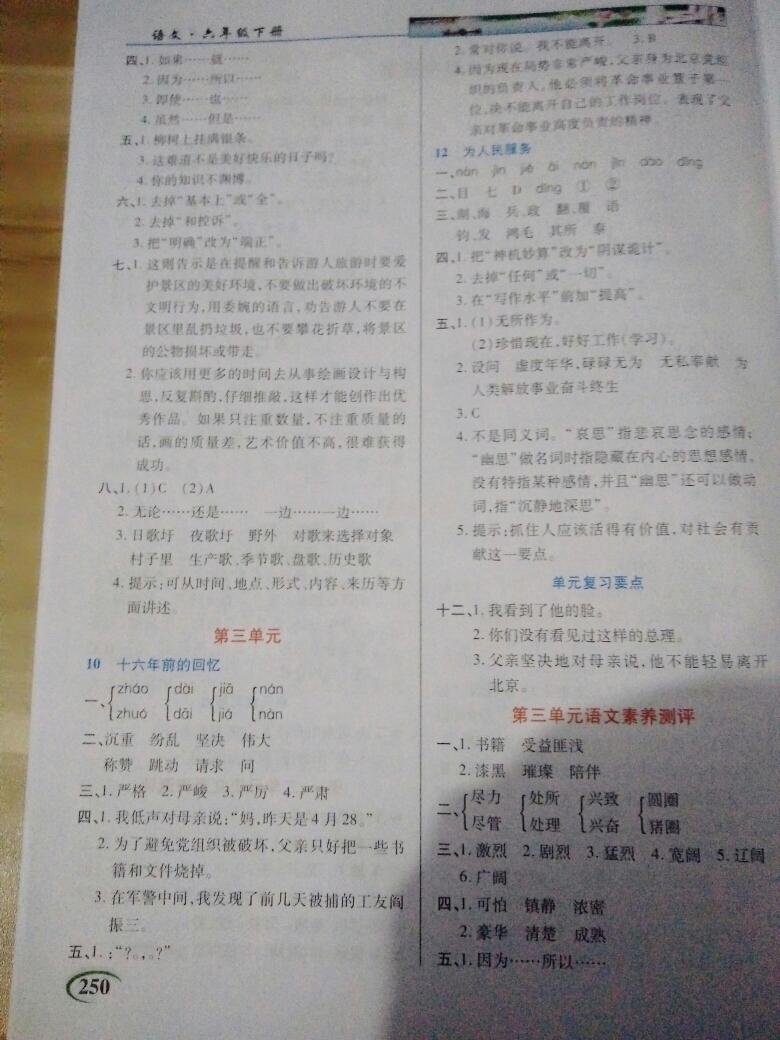 2016年字詞句段篇英才教程六年級(jí)語文下冊(cè)人教版 第19頁