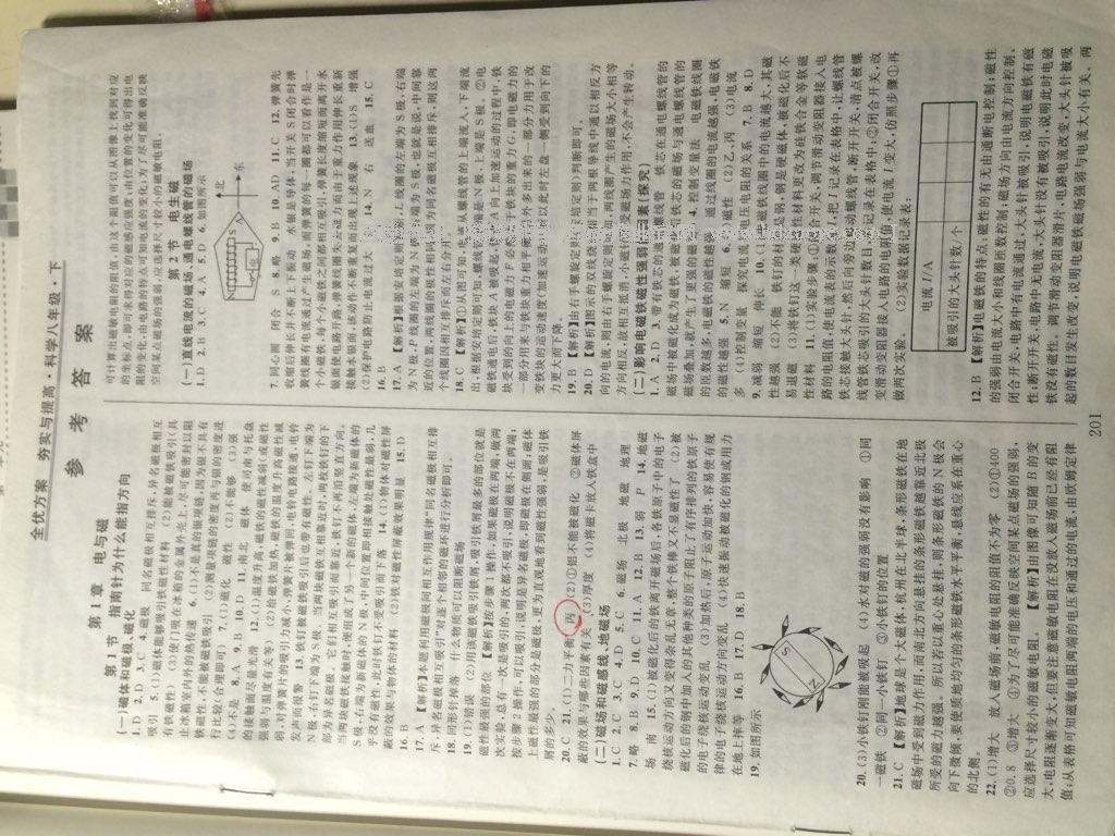 2016年全優(yōu)方案夯實與提高八年級科學下冊浙教版 第16頁