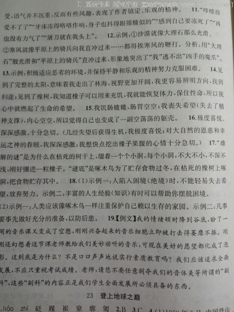 2016年黃岡金牌之路練闖考七年級(jí)語(yǔ)文下冊(cè)人教版 第47頁(yè)