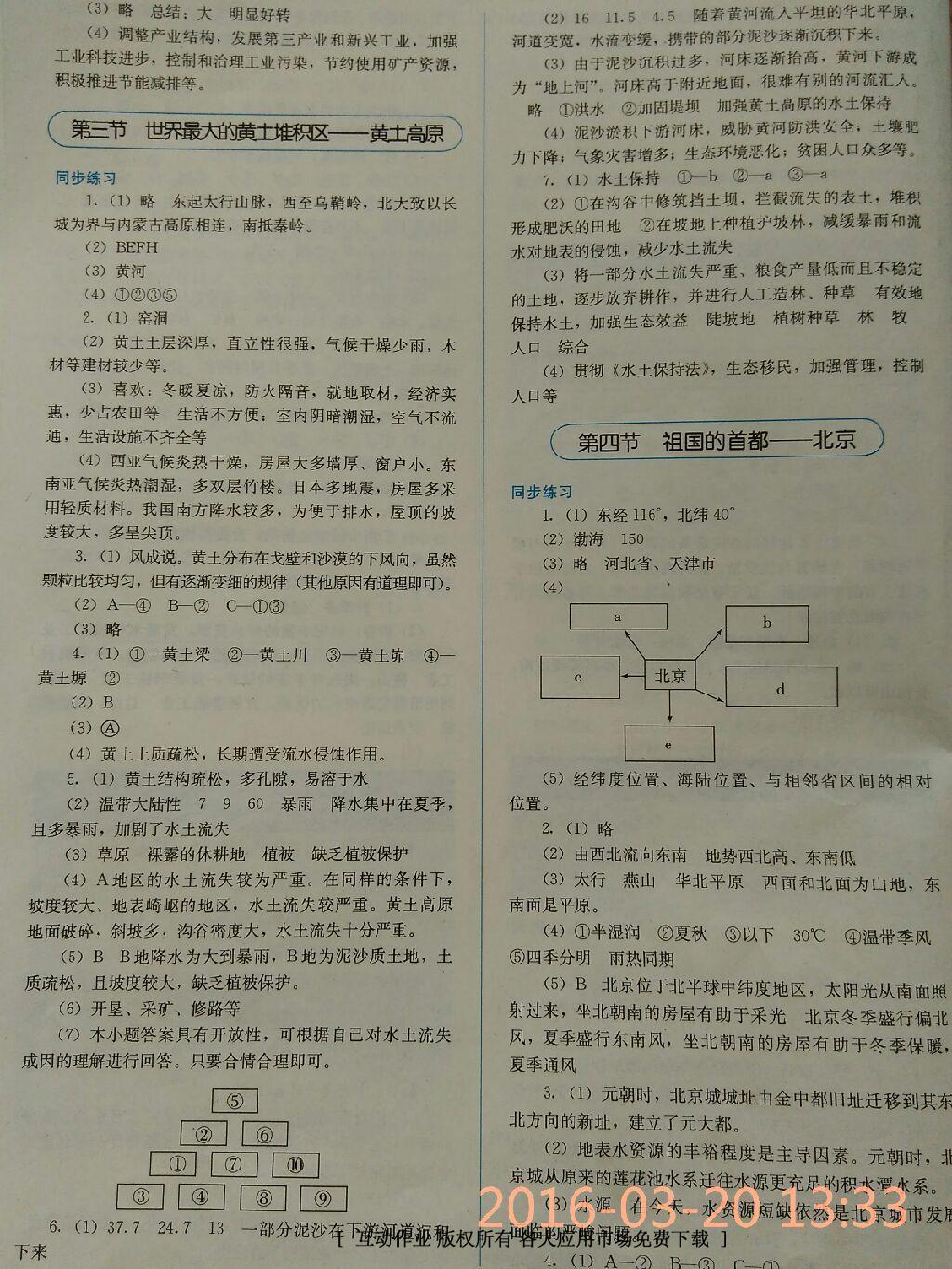 2016年人教金學(xué)典同步解析與測(cè)評(píng)八年級(jí)地理下冊(cè)人教版山西專用 第32頁(yè)