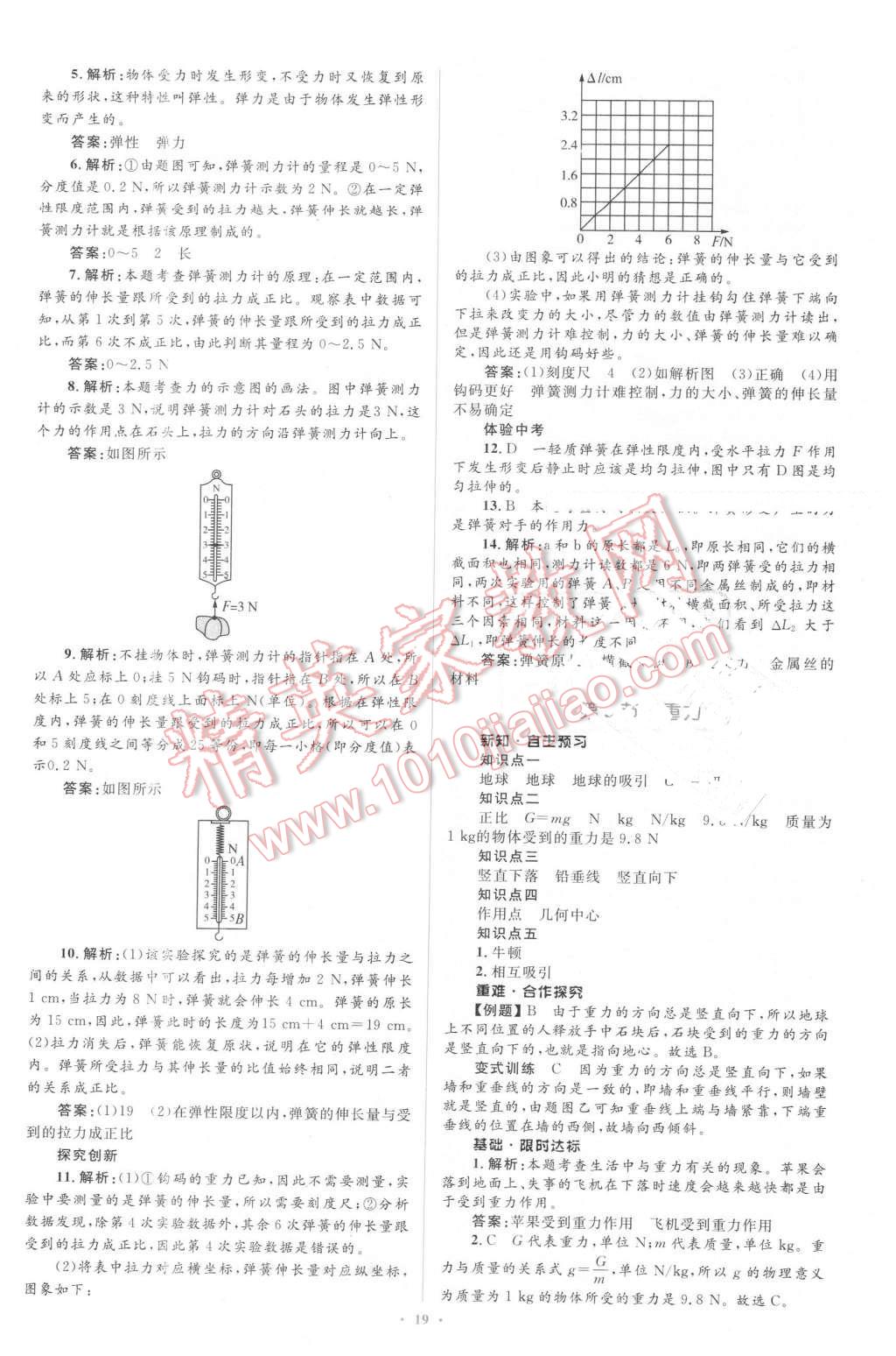 2016年同步学习目标与检测八年级物理下册人教版 第3页