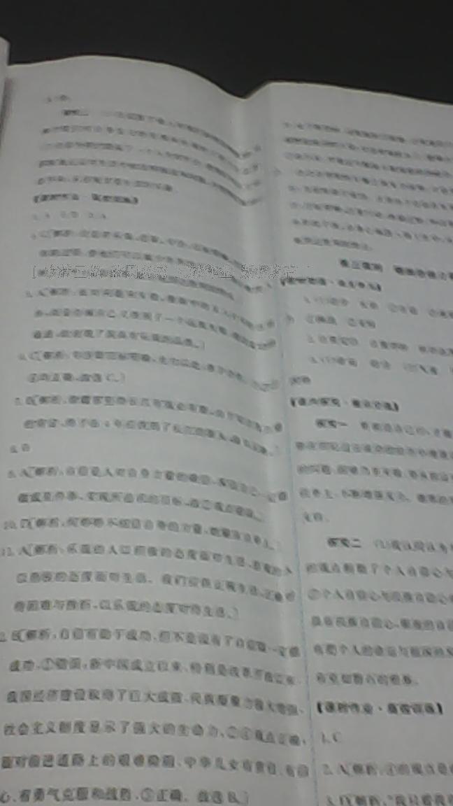 2015年能力培養(yǎng)與測試七年級思想品德下冊 第10頁