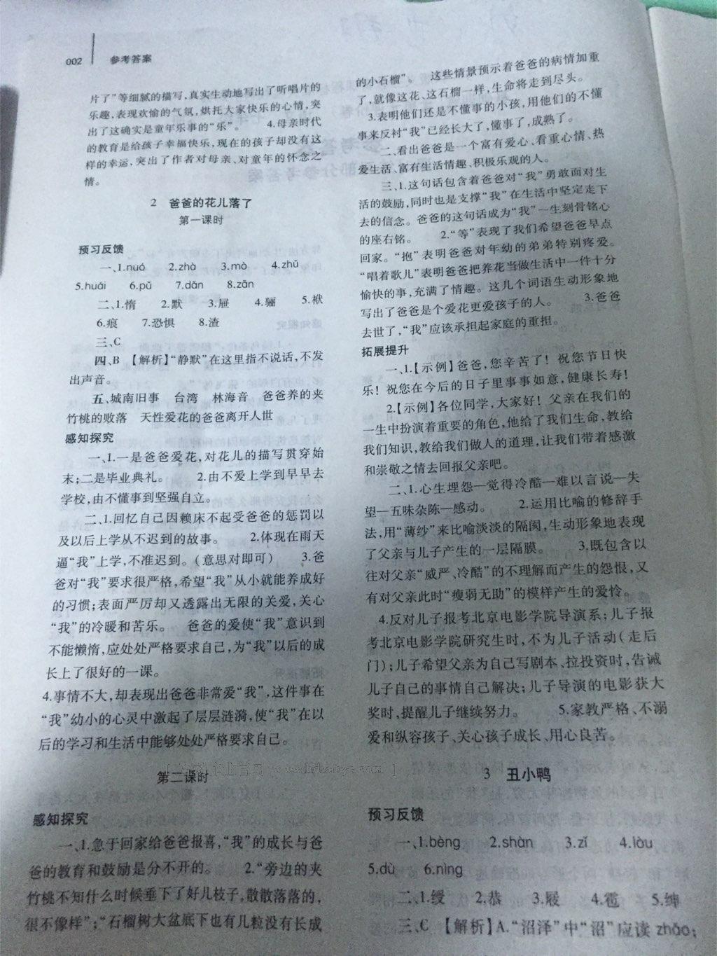 2015年基礎(chǔ)訓(xùn)練七年級語文下冊人教版僅限河南省使用大象出版社 第119頁