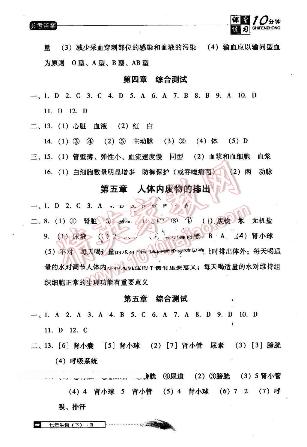 2016年翻轉(zhuǎn)課堂課堂10分鐘七年級(jí)生物下冊(cè)人教版 第6頁