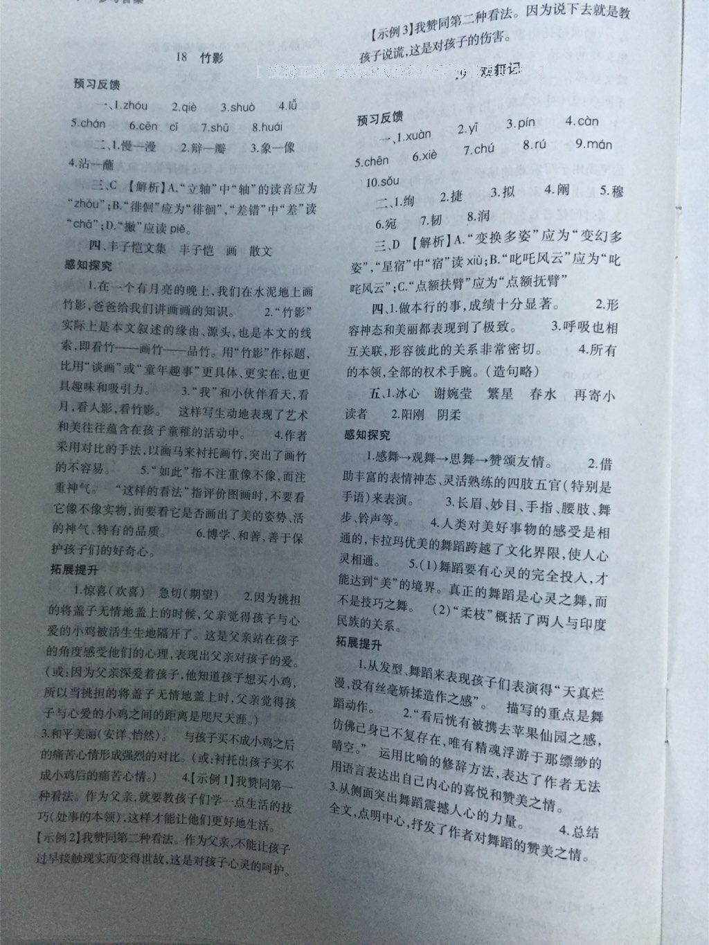 2015年基礎(chǔ)訓(xùn)練七年級語文下冊人教版僅限河南省使用大象出版社 第131頁