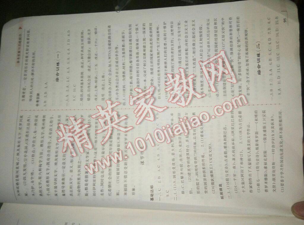 2016年名師點撥配套練習課時作業(yè)八年級歷史下冊北師大版 第11頁