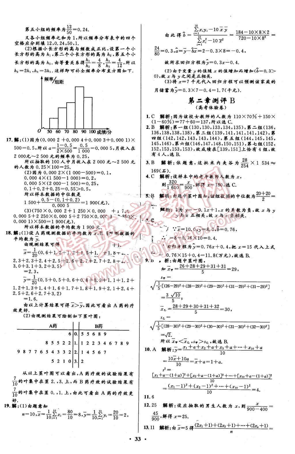 2016年高中同步测控优化设计数学必修3人教A版市场版 第33页