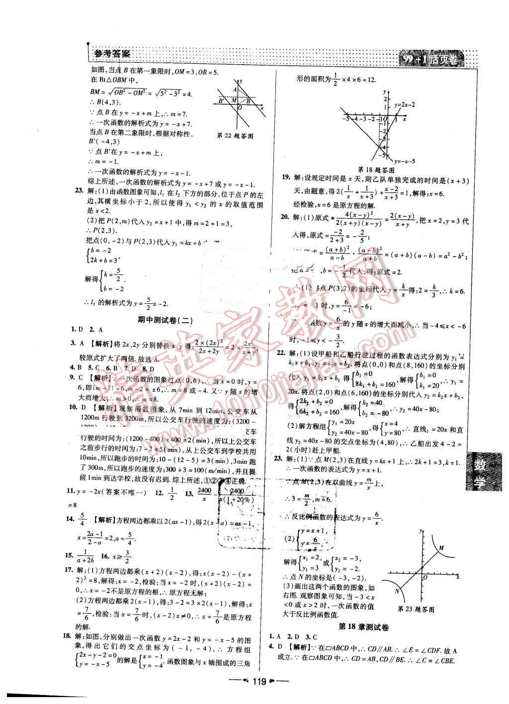 2016年99加1活頁卷八年級數(shù)學(xué)下冊華師大版 第15頁