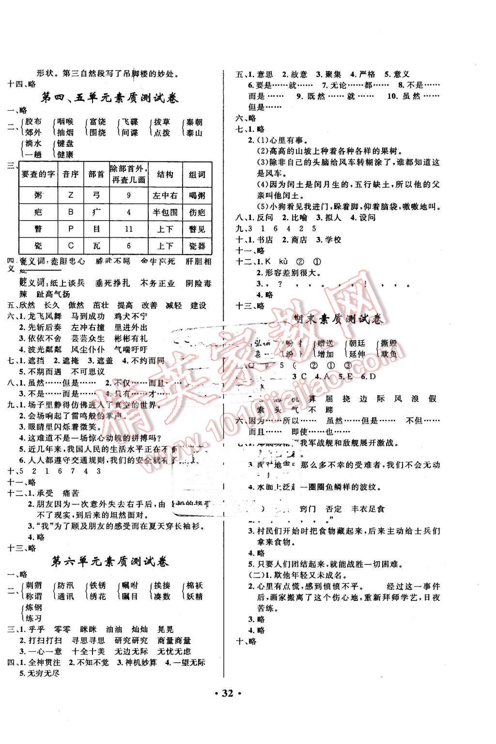 2016年小学同步测控优化设计五年级语文下册语文S版 第8页