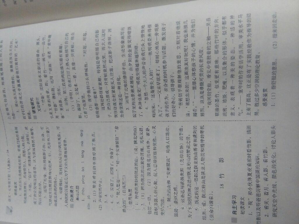 2016年新課程問(wèn)題解決導(dǎo)學(xué)方案七年級(jí)語(yǔ)文下冊(cè)人教版 第111頁(yè)