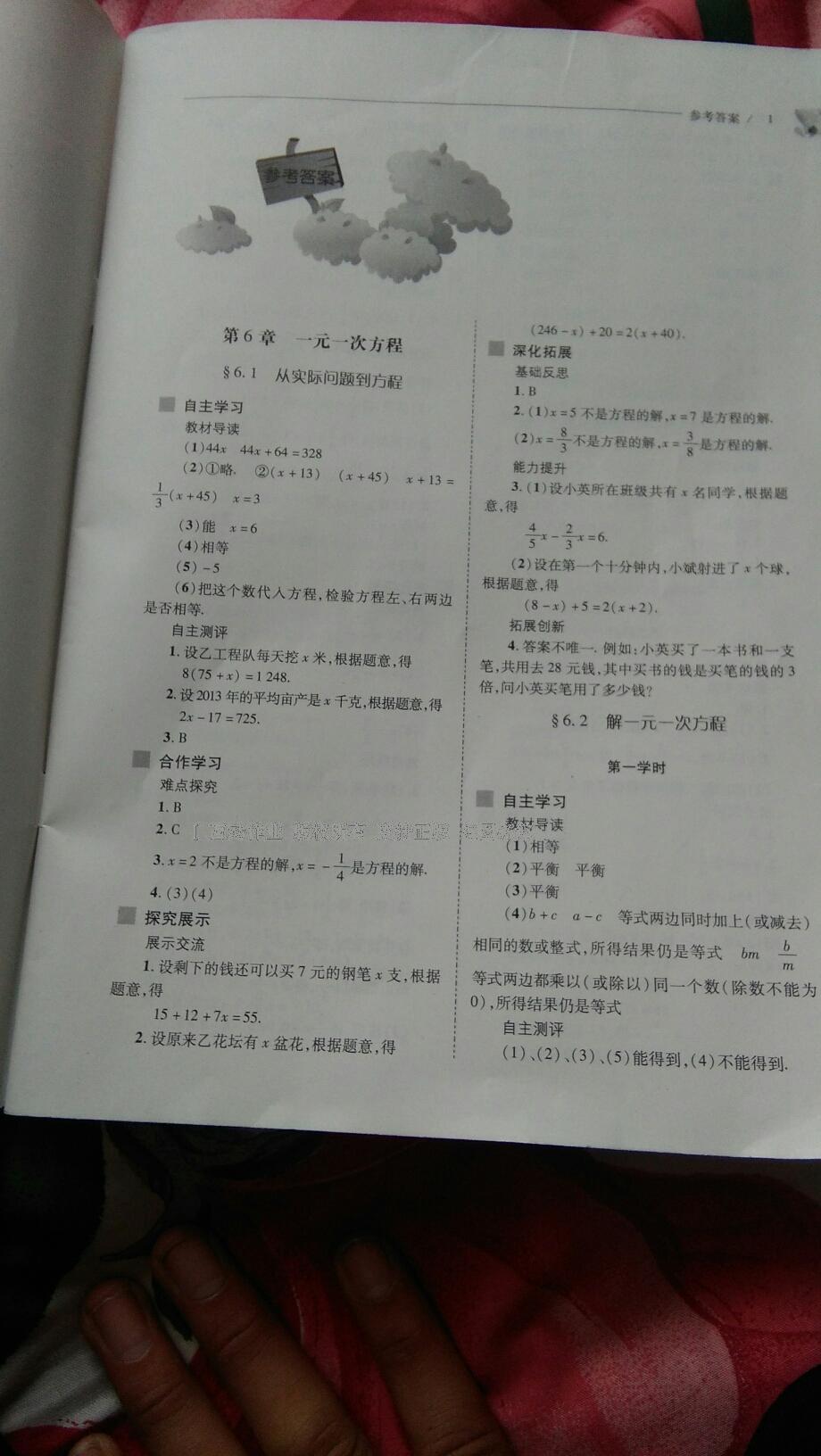 2016年新課程問題解決導學方案七年級數學下冊華東師大版 第79頁