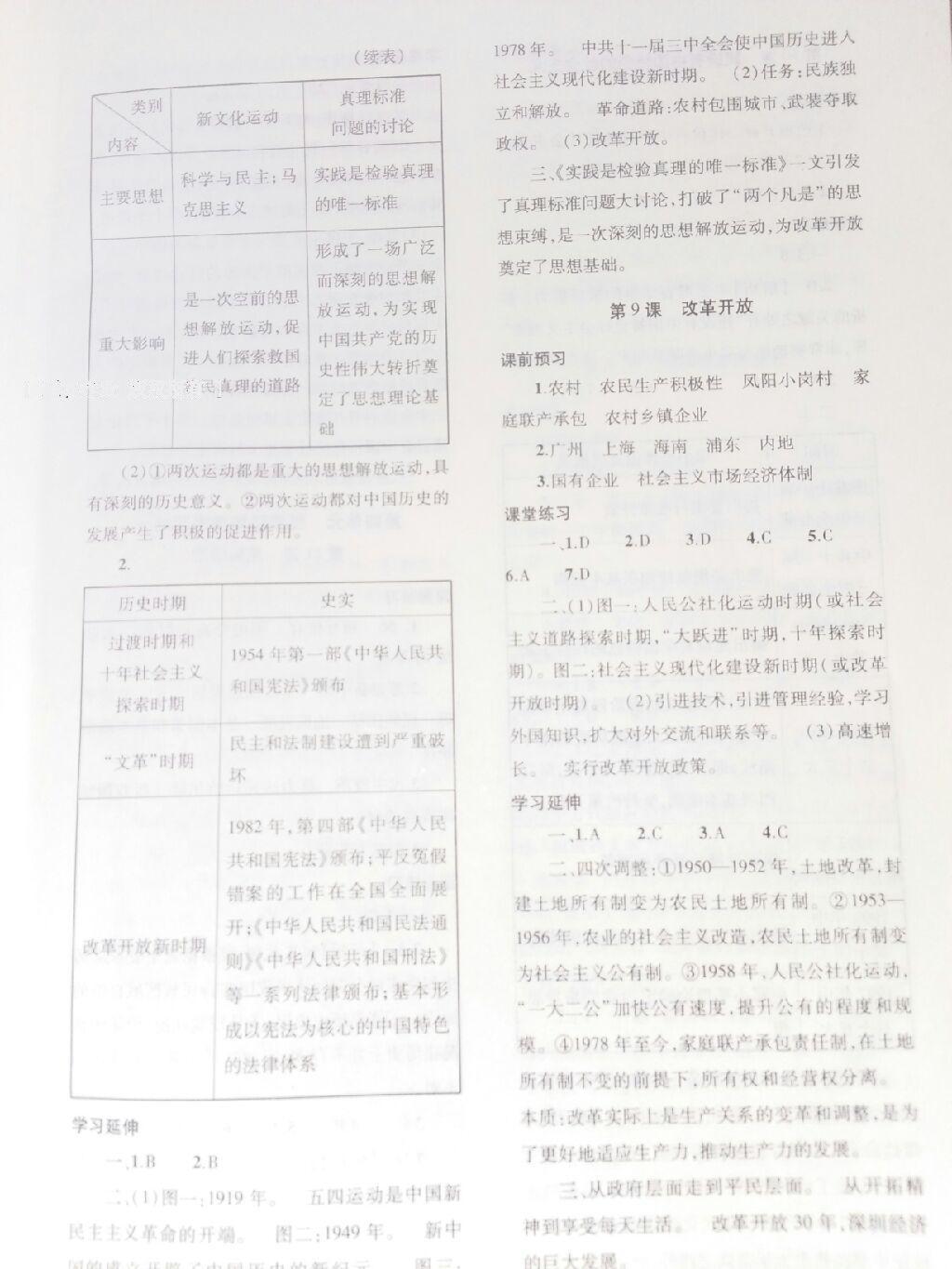 2016年基礎(chǔ)訓(xùn)練大象出版社八年級歷史下冊人教版 第20頁