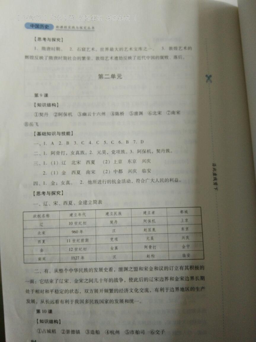 新課程實踐與探究叢書七年級中國歷史下冊人教版 第48頁