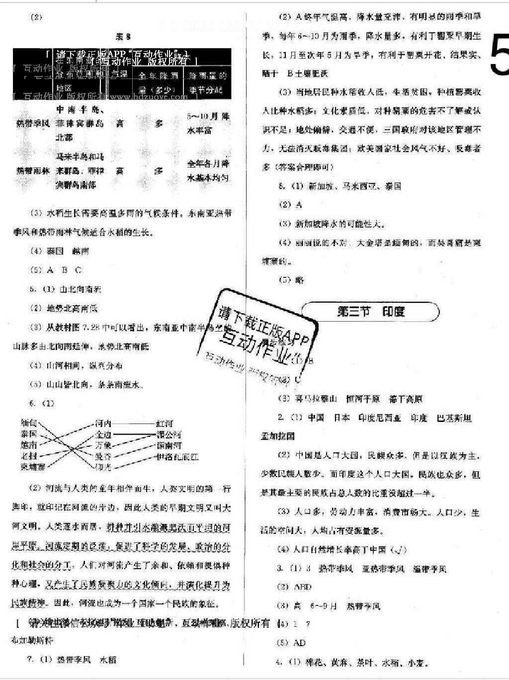 2015年人教金學典同步解析與測試七年級地理下冊人教版 第19頁