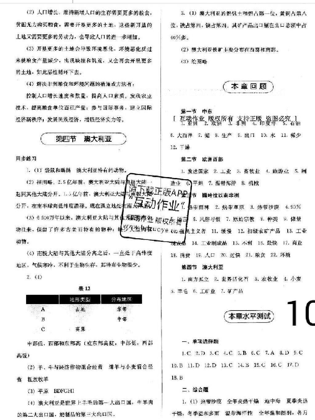 2015年人教金學(xué)典同步解析與測(cè)試七年級(jí)地理下冊(cè)人教版 第24頁