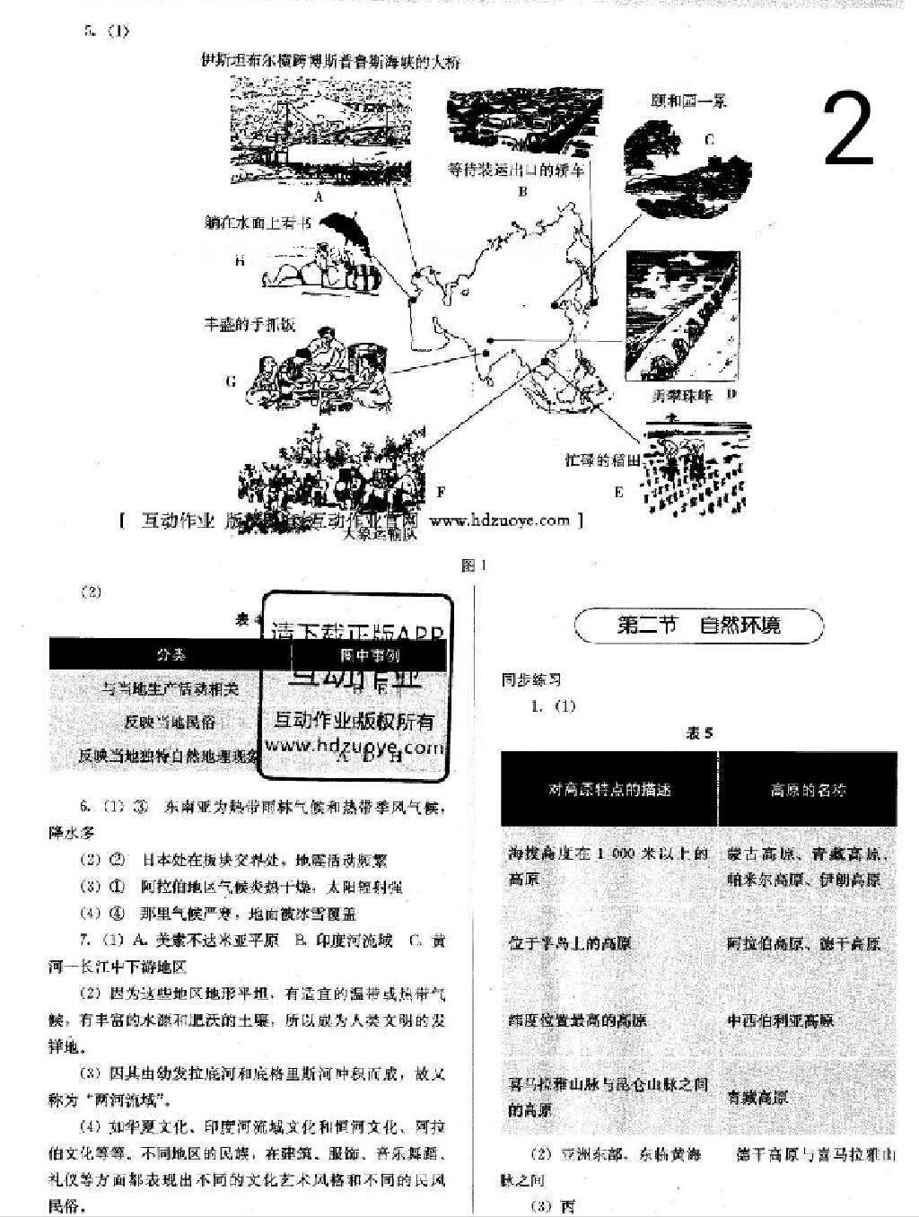 2015年人教金學典同步解析與測試七年級地理下冊人教版 第16頁