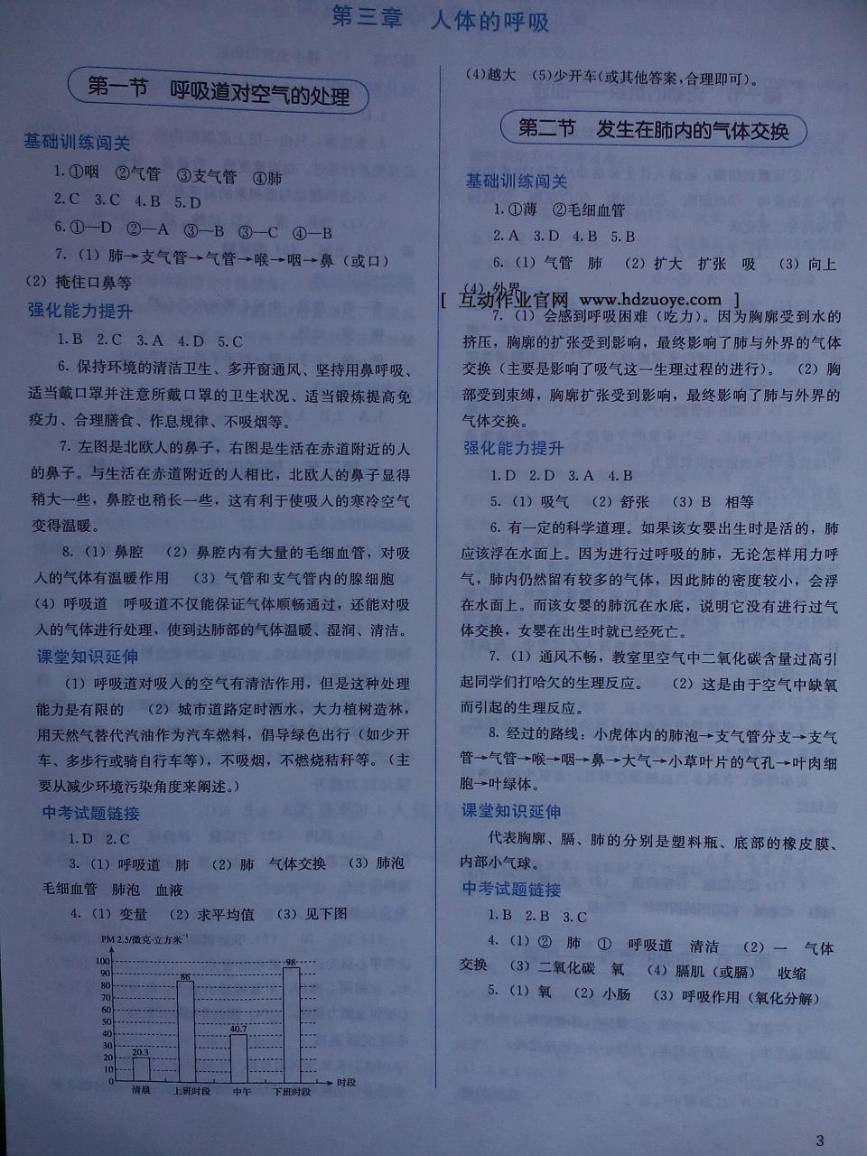 2014年人教金學(xué)典同步解析與評測七年級生物下冊人教版 第12頁