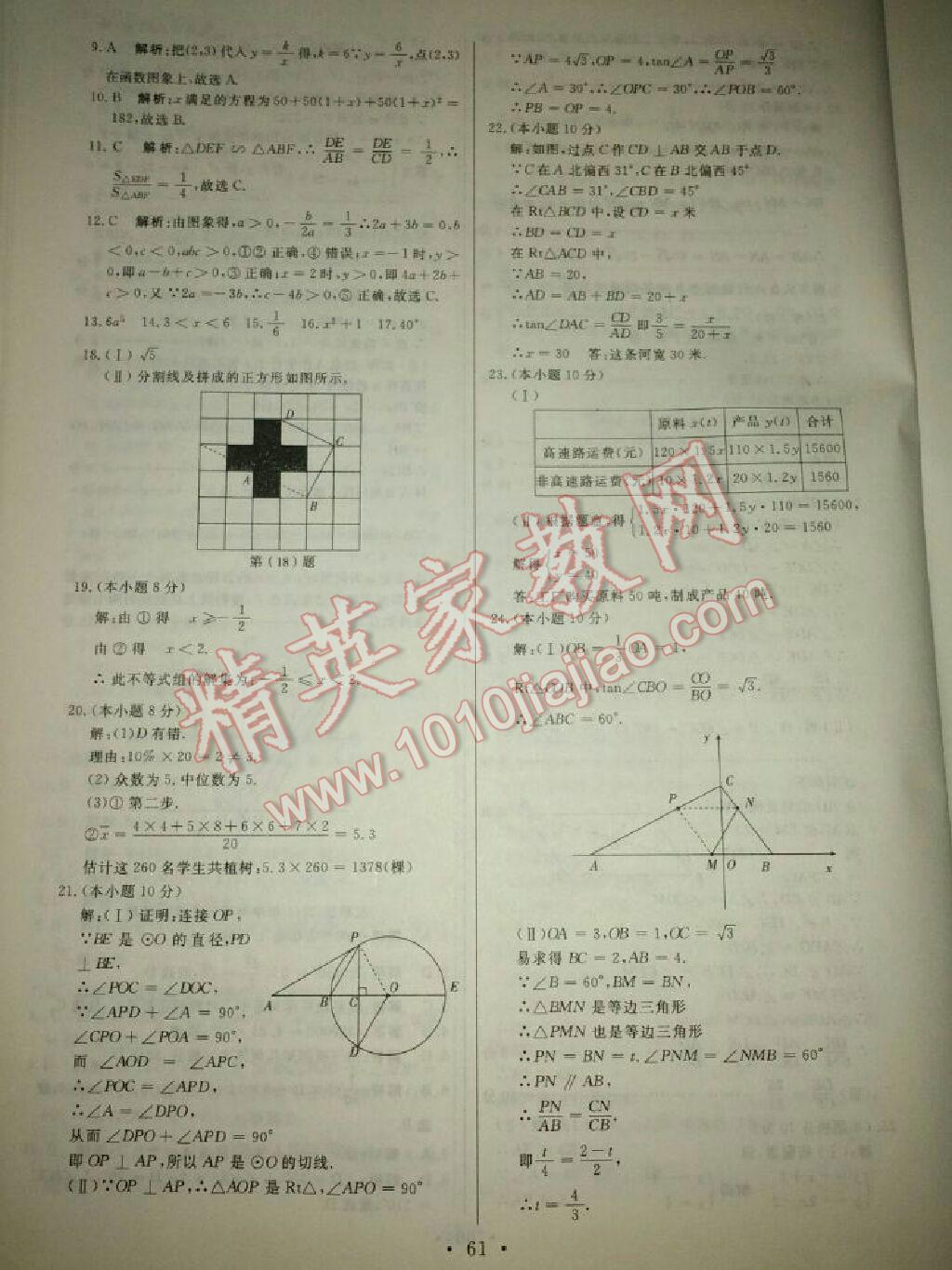 2015年中考必备初中模拟汇编数学 第42页