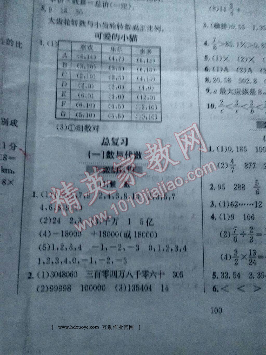 2016年小學(xué)教材全練六年級數(shù)學(xué)下冊北師大版 第13頁