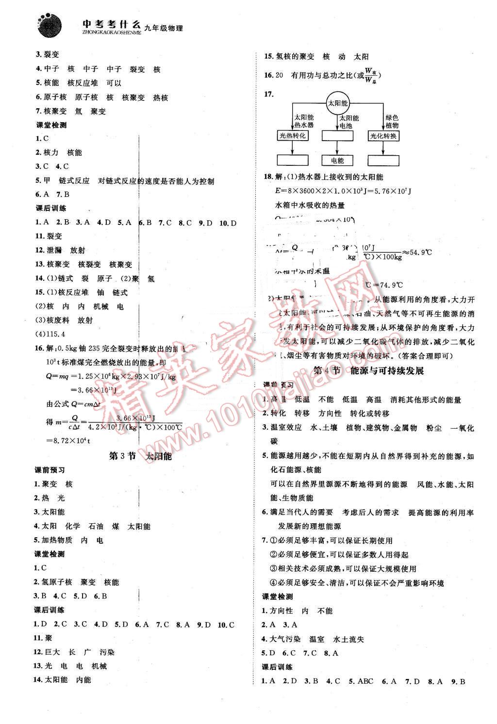 2016年中考考什么高效課堂導(dǎo)學(xué)案九年級物理下冊 第6頁