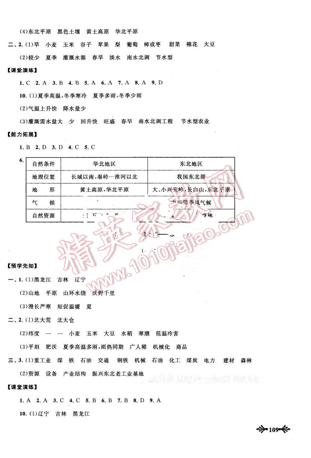 2016年自主学习当堂反馈八年级地理下册人教版 第3页