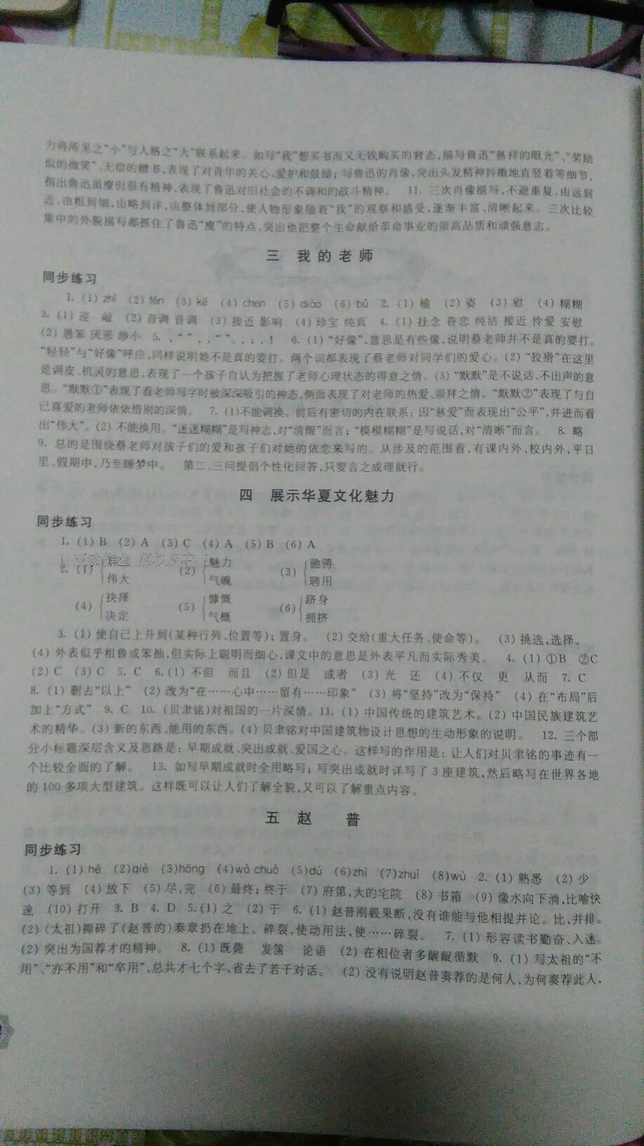 2015年學(xué)習(xí)與評(píng)價(jià)七年級(jí)語(yǔ)文下冊(cè)蘇教版鳳凰教育出版社 第67頁(yè)