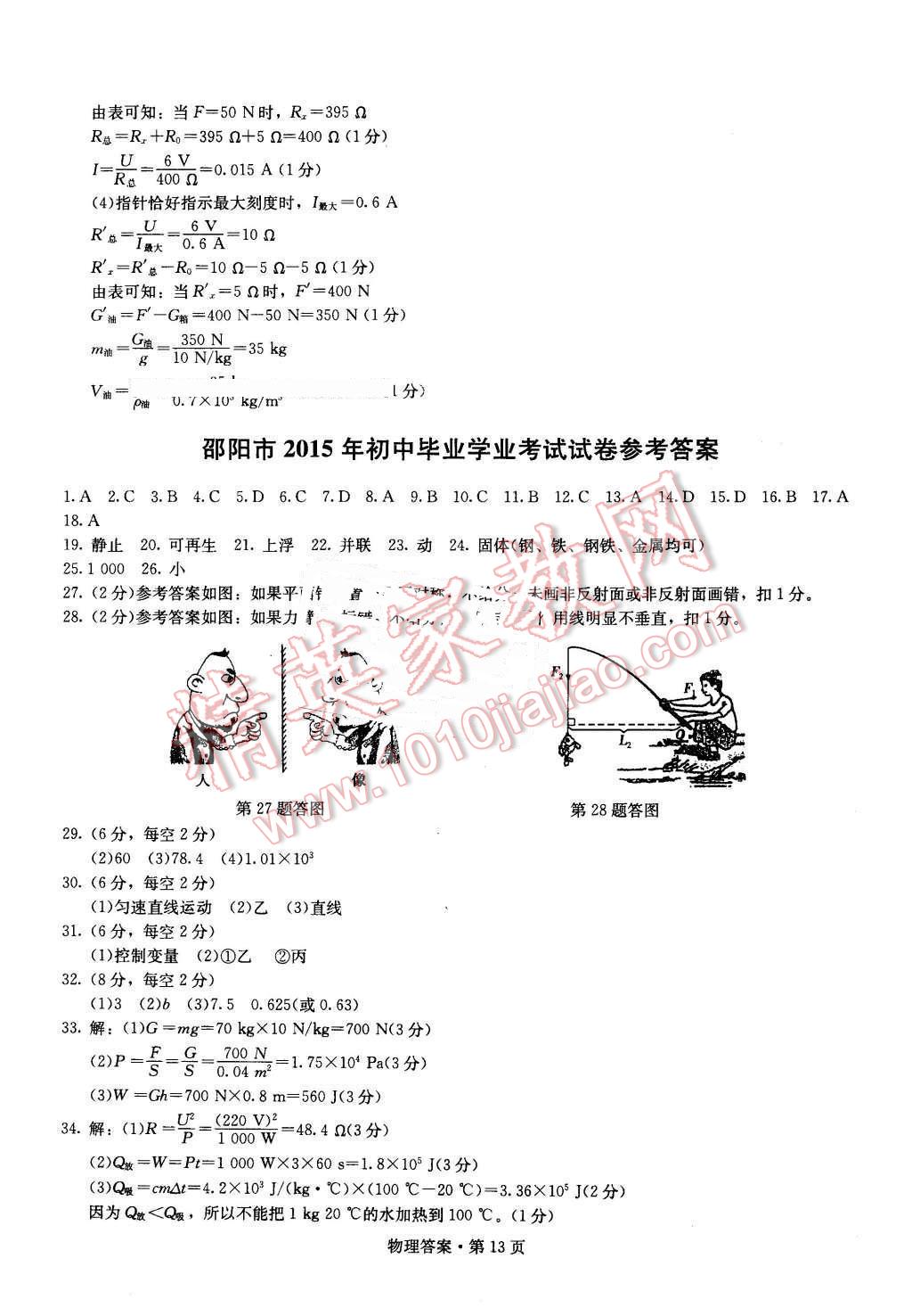 2016年湖南中考必备物理 第12页