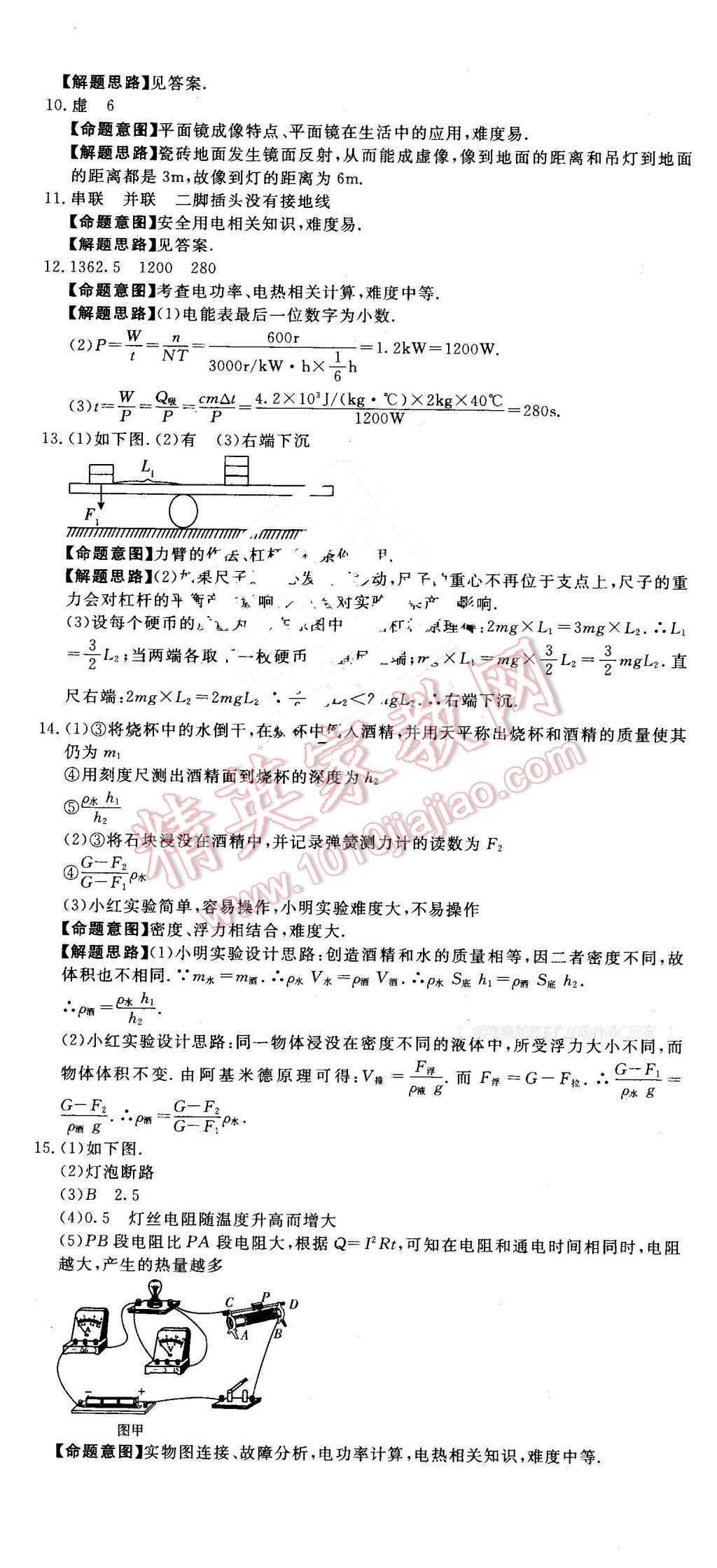 2016年河北中考必備中考第一卷物理 第55頁