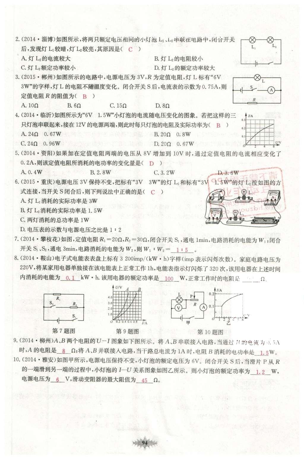 2016年思維新觀察中考物理 第五章 電現(xiàn)象第74頁