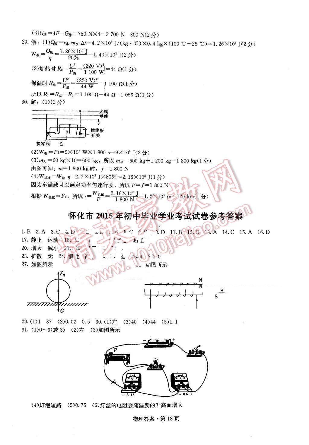 2016年湖南中考必备物理 第17页