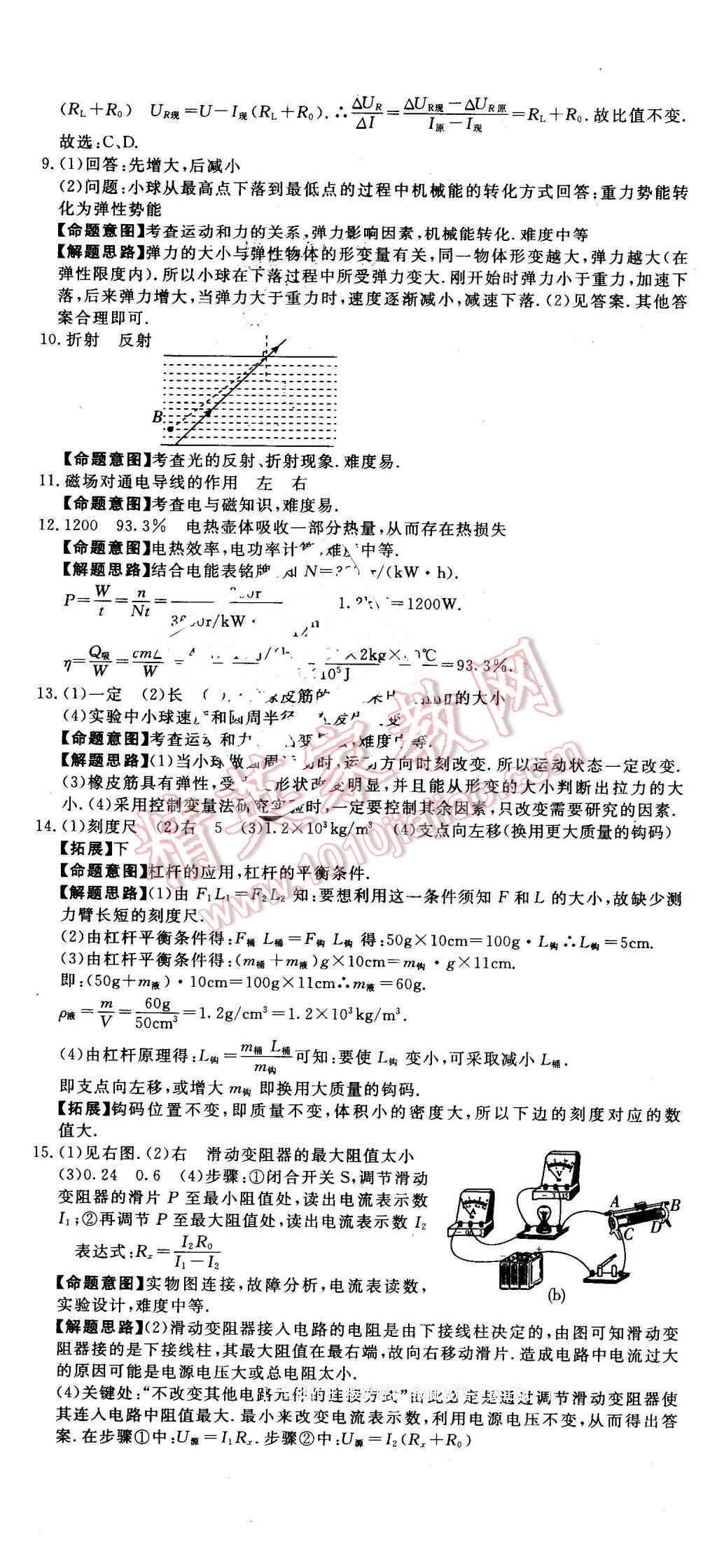 2016年河北中考必備中考第一卷物理 第43頁(yè)