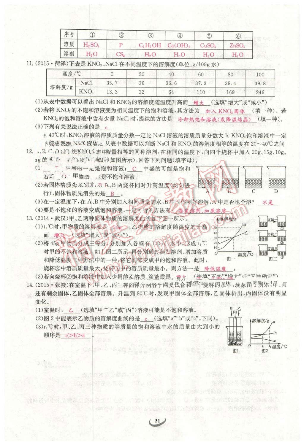 2016年思維新觀察中考化學(xué) 第31頁