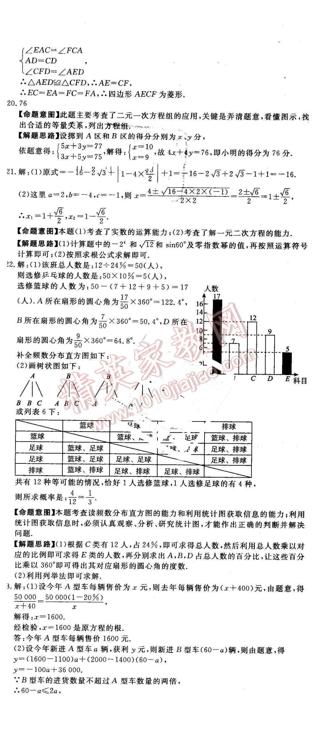 2016年河北中考必備中考第一卷數(shù)學(xué)經(jīng)濟(jì)版 第23頁(yè)