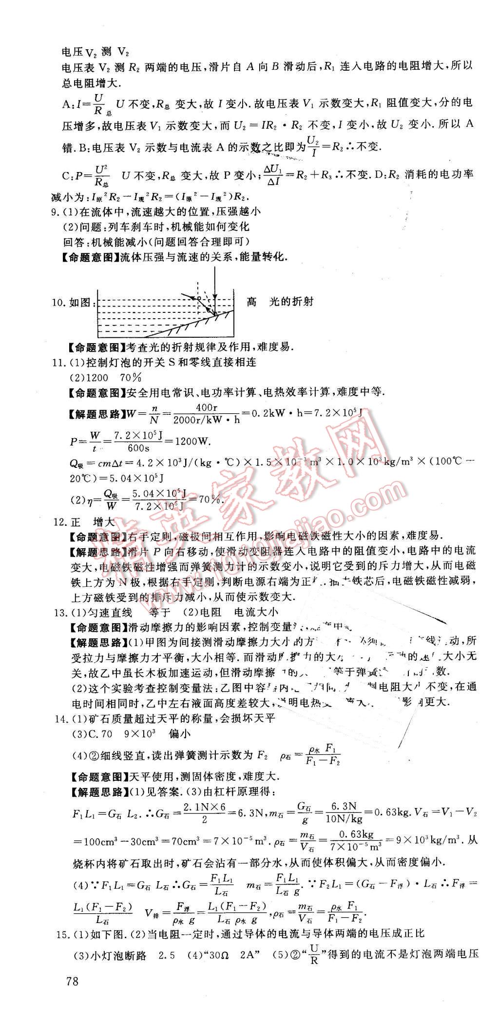 2016年河北中考必備中考第一卷物理 第52頁